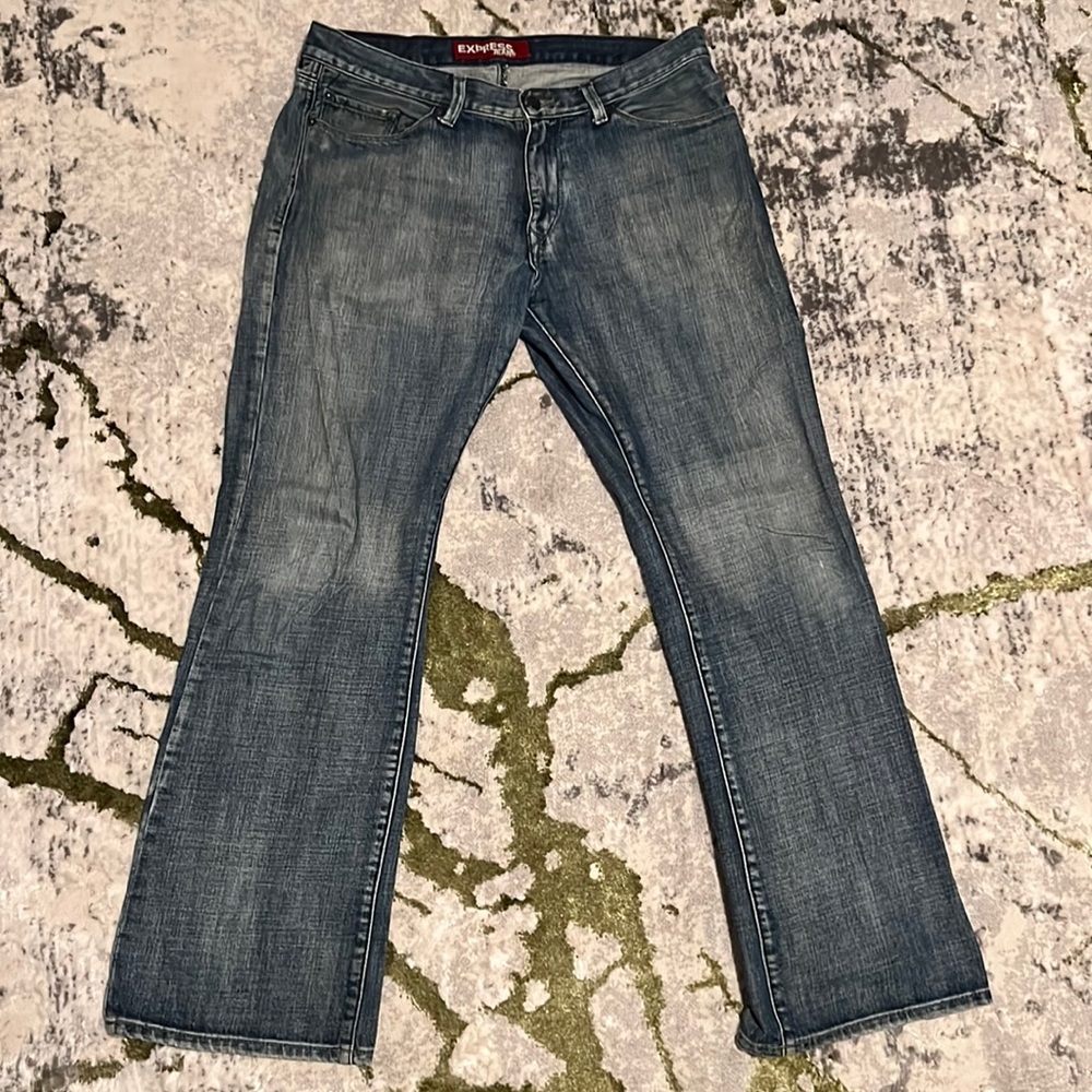 Express men’s jeans 34x32 Rocco slim fit boot cut